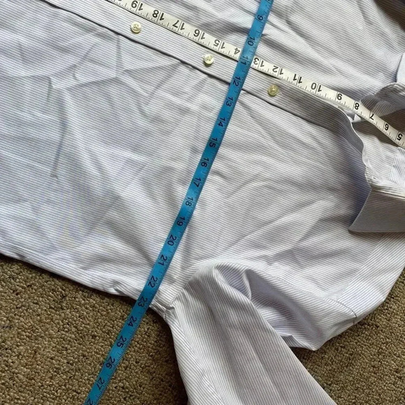 Michael Michael Kors Slim Fit Non Iron Button Up Men Dress Shirt Size 16 34/35 - Picture 3 of 7